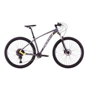 Bicicleta Oggi Mountain Bike Big Wheel 7.1 10 Velocidades Cues Grafite Amarelo Cinza