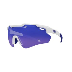 Óculos De Sol Shield Evo 2.0 Pearled White Blue Chrome