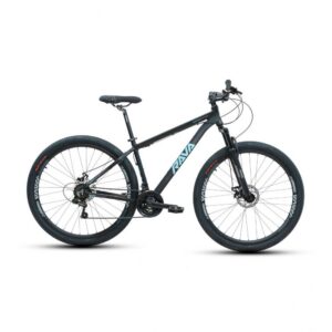 Bicicleta MTB Rava Pressure Roda 29 Tamanho 17 21 Velocidades Preto Azul