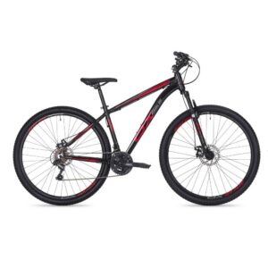 Bicicleta MTB OX Glide Roda 29 Tamanho 17 21 Velocidades Preto Vermelho