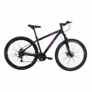 Bicicleta MTB Rava Pressure Roda 29 Tamanho 17 21 Velocidades Preto Vermelho