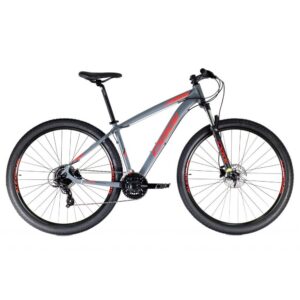 Bicicleta Oggi Hacker HDS 2021 Grafite Vermelho