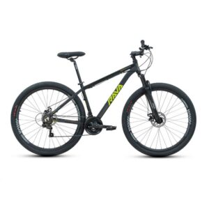 Bicicleta MTB Rava Pressure Roda 29 Tamanho 17 21 Velocidades Preto Verde