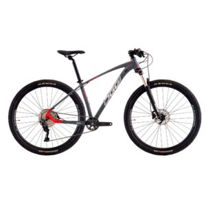 Bicicleta Oggi Mountain Bike Big Wheel 7.2 12 Velocidades Cues Grafite Vermelho Cinza