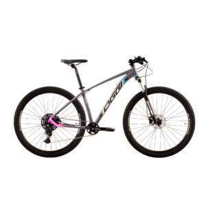 Bicicleta Oggi Mountain Bike Big Wheel 7.0 9 Velocidades Cues Grafite Rosa Azul