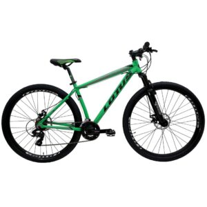 Bicicleta MTB Lotus CXR Roda 29 Tamanho 17.5 21 Velocidades Verde Kawasaki