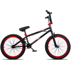 Bicicleta BMX Pro X Freelight Aro 20 Preto Vermelho