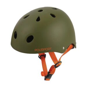 Capacete para Ciclismo Urban Radical Verde Laranja Tamanho 53/55 Polisport