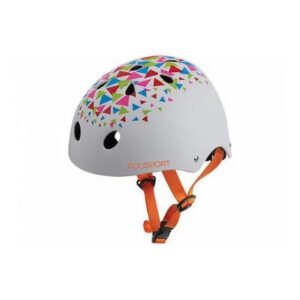 Capacete para Ciclismo Urban Radical Branco Laranja Tamanho 53/55 Polisport