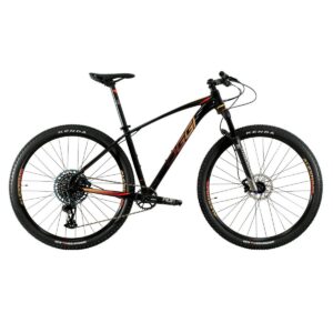 Bicicleta MTB Oggi Big Wheel 7.5 Roda 29 Tamanho 19 12 Velocidades 2021 NX Preto Vermelho Dourado