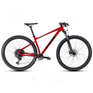Bicicleta MTB TSW Hurry RS Roda 29 Tamanho 19 12 Velocidades Vermelho Metálico