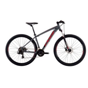 Bicicleta Oggi Hacker Sport Mountain Bike Grafite Vermelho Preto