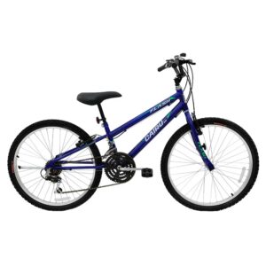 Bicicleta Mountain Bike Flash Aro 24 Rebaixada Azul