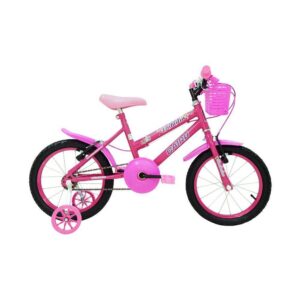 Bicicleta Infantil Feminina Roda 16 Fadinha Rosa Pink