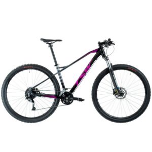 Bicicleta MTB TSW Stamina Roda 29 Tamanho 17 27 Velocidades 2020 Preto e Roxo
