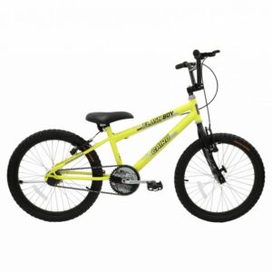 Bicicleta Mountain Bike Aro 20 Cross Flash Boy Amarelo