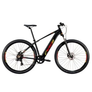 Bicicleta Oggi E-Bike Big Wheel 8.0 Preto Vermelho Amarelo