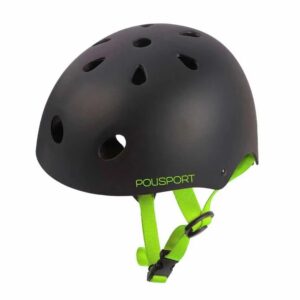 Capacete para Ciclismo Urban Radical Preto Verde Tamanho 53/55 Polisport