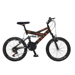 Bicicleta Infantil Aro 20 Colli GPS 21 Velocidades Preto Laranja