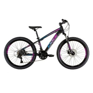 Bicicleta Oggi Hacker Juvenil Preto Pink Azul